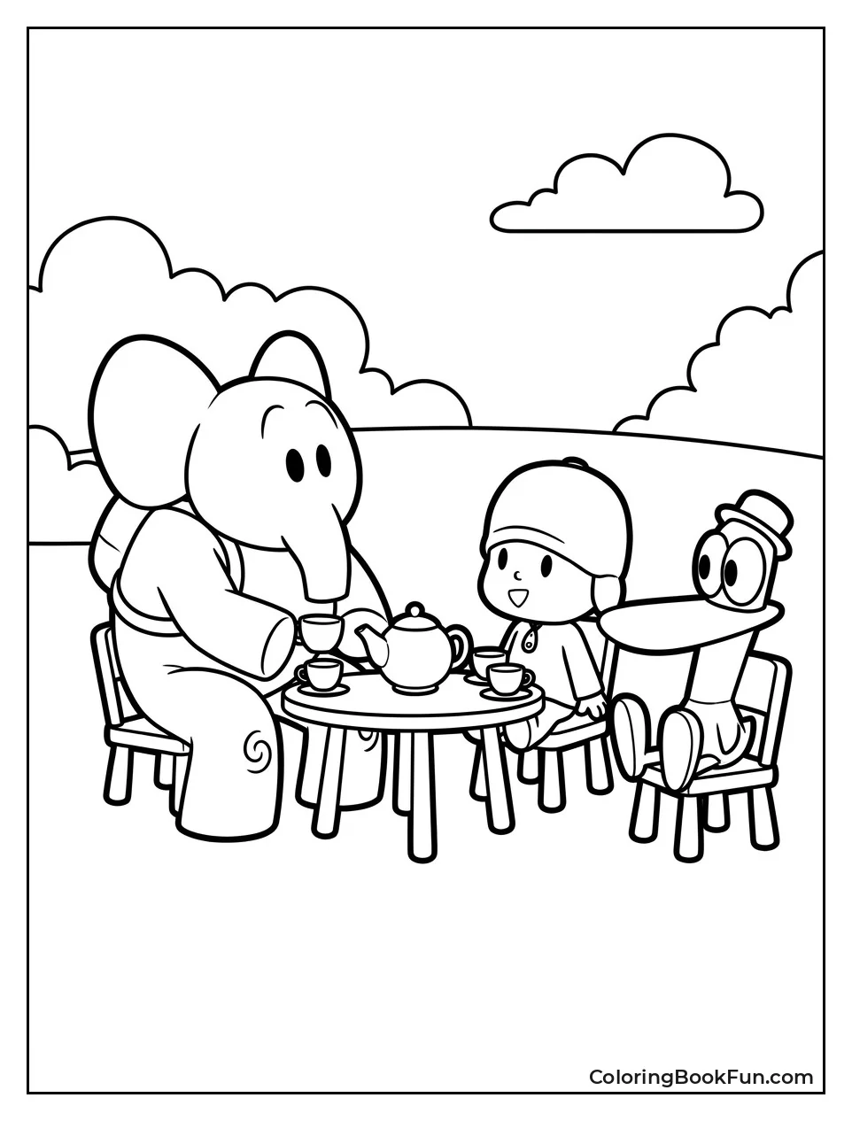 Elly Hosting a Tea Party