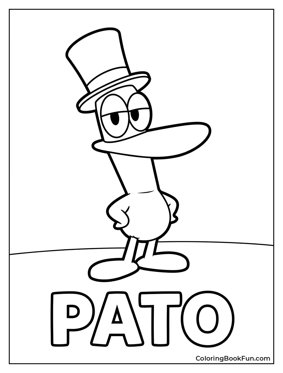 Pato Standing Proud in Hat
