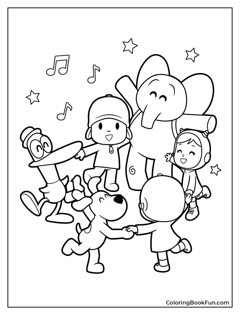 Whole Gang Dancing in Circle