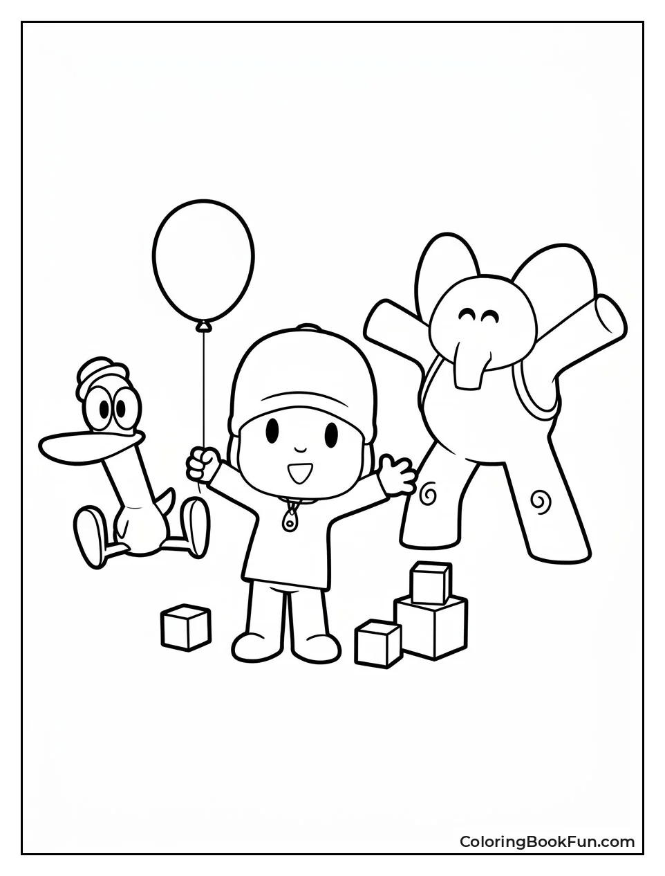 Friends Playing in Pocoyo World