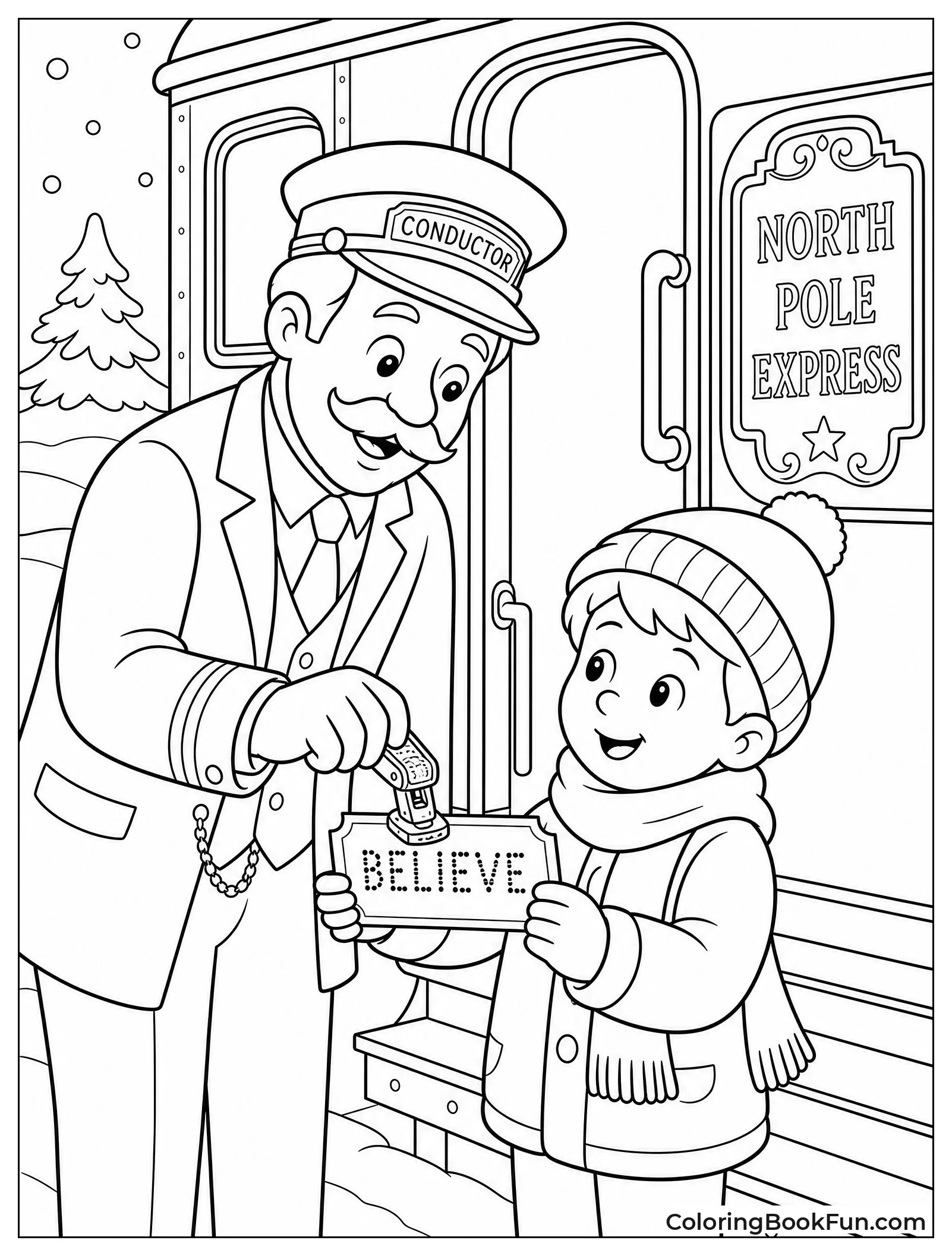 Conductor Punching a Ticket