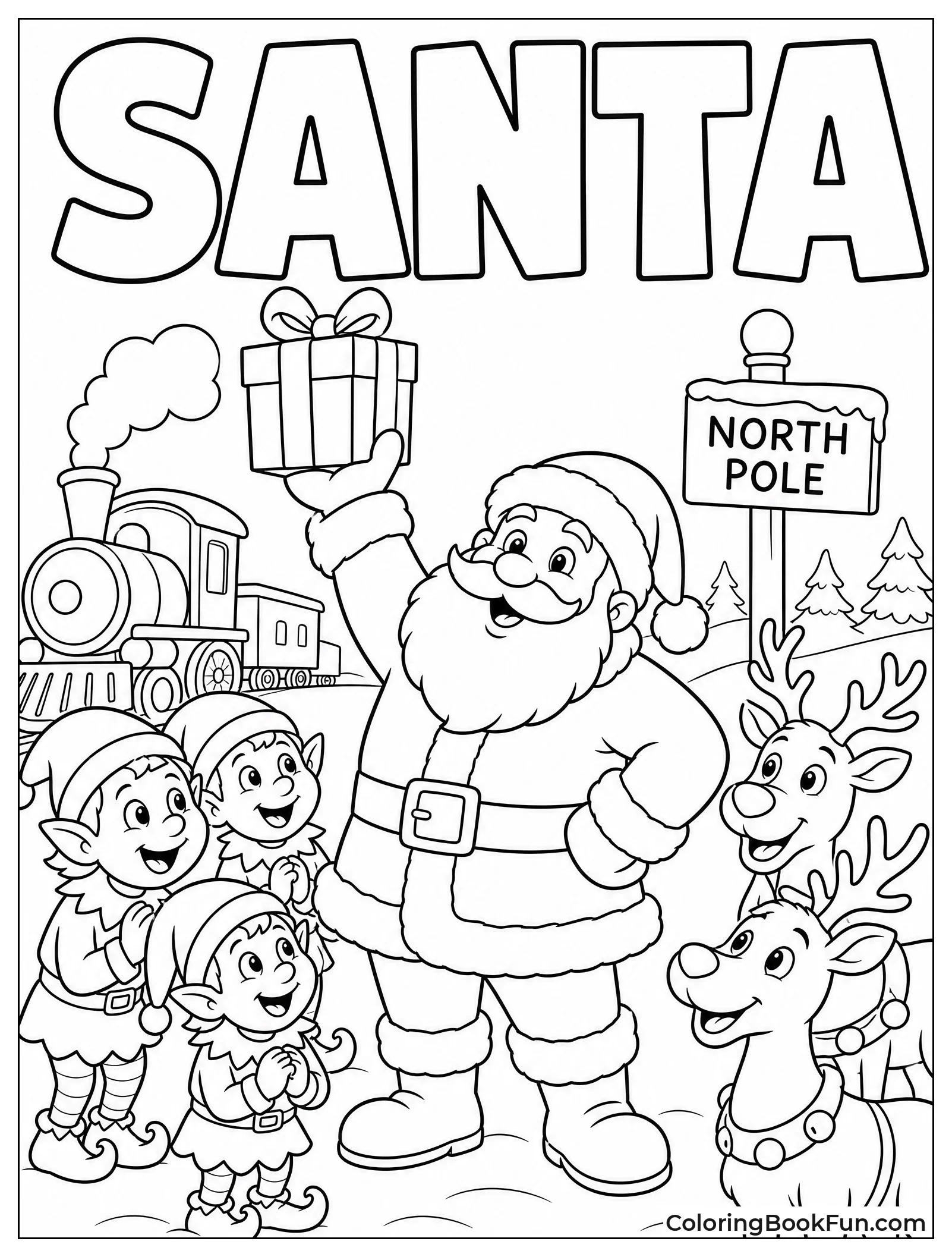 Santa Holding First Gift High
