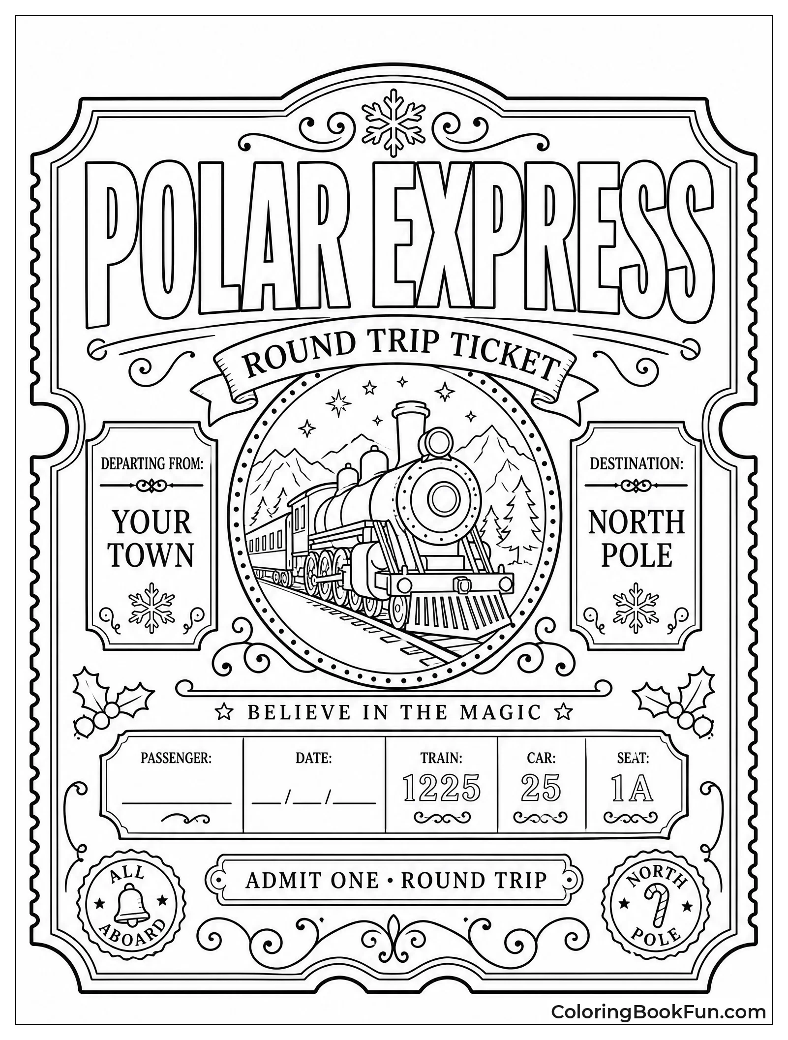 Round Trip North Pole Ticket