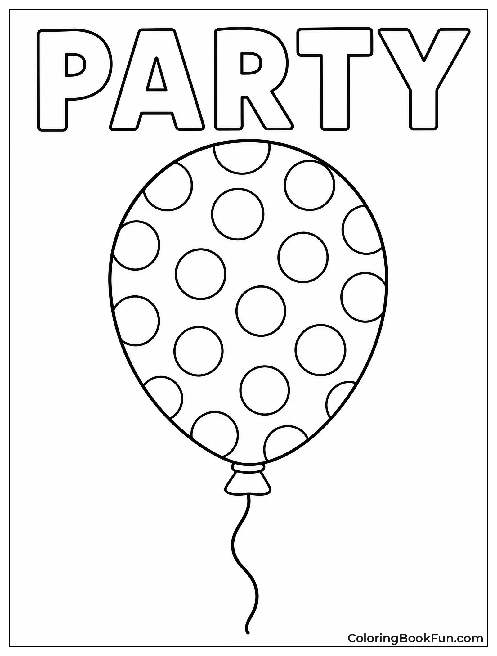 Balloon Covered in Polka Dots