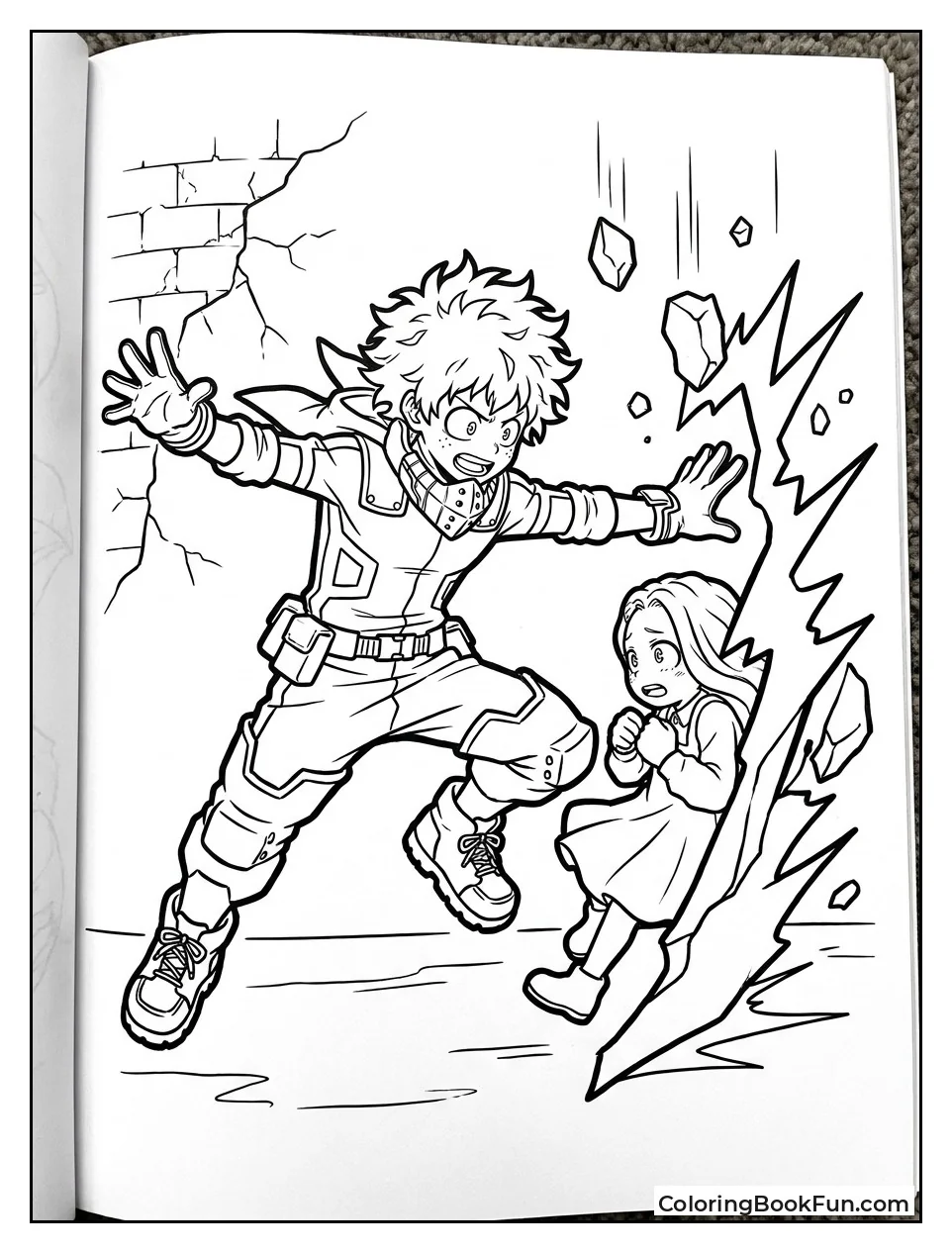 Young Deku Jumps in to Help
