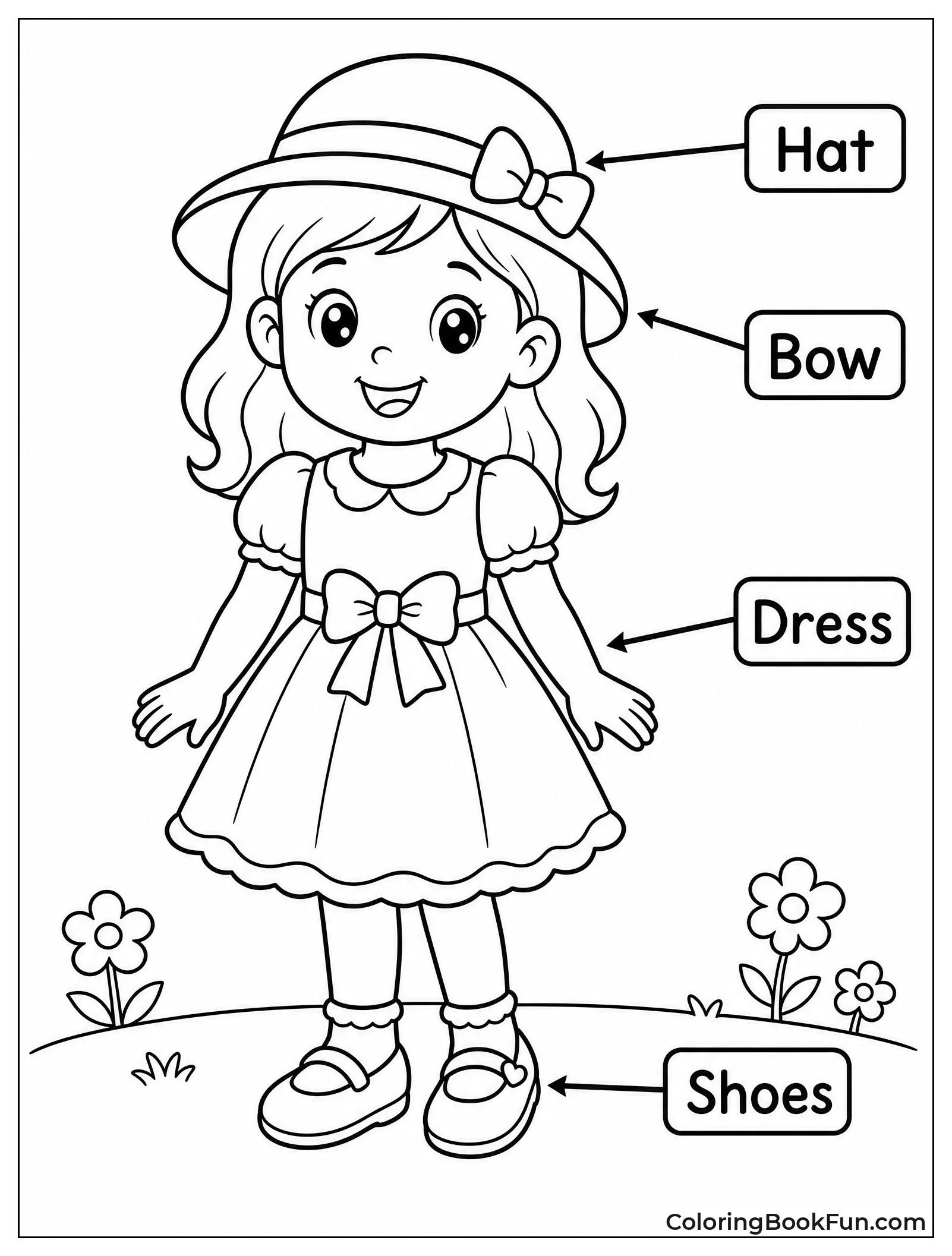Girl Showing Favorite Outfit Labels