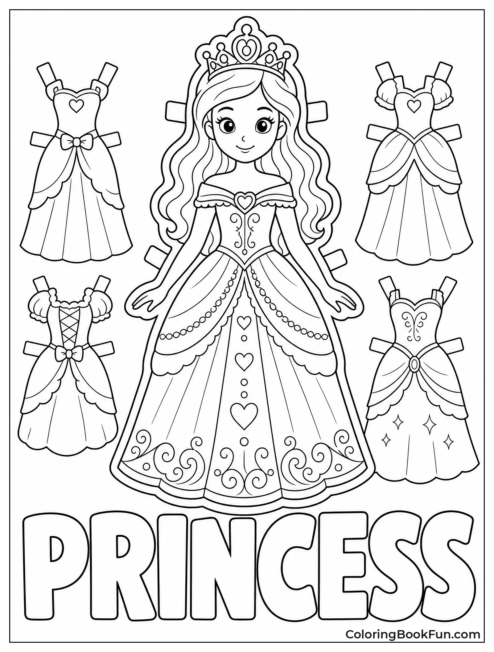 Princess in Fancy Gown