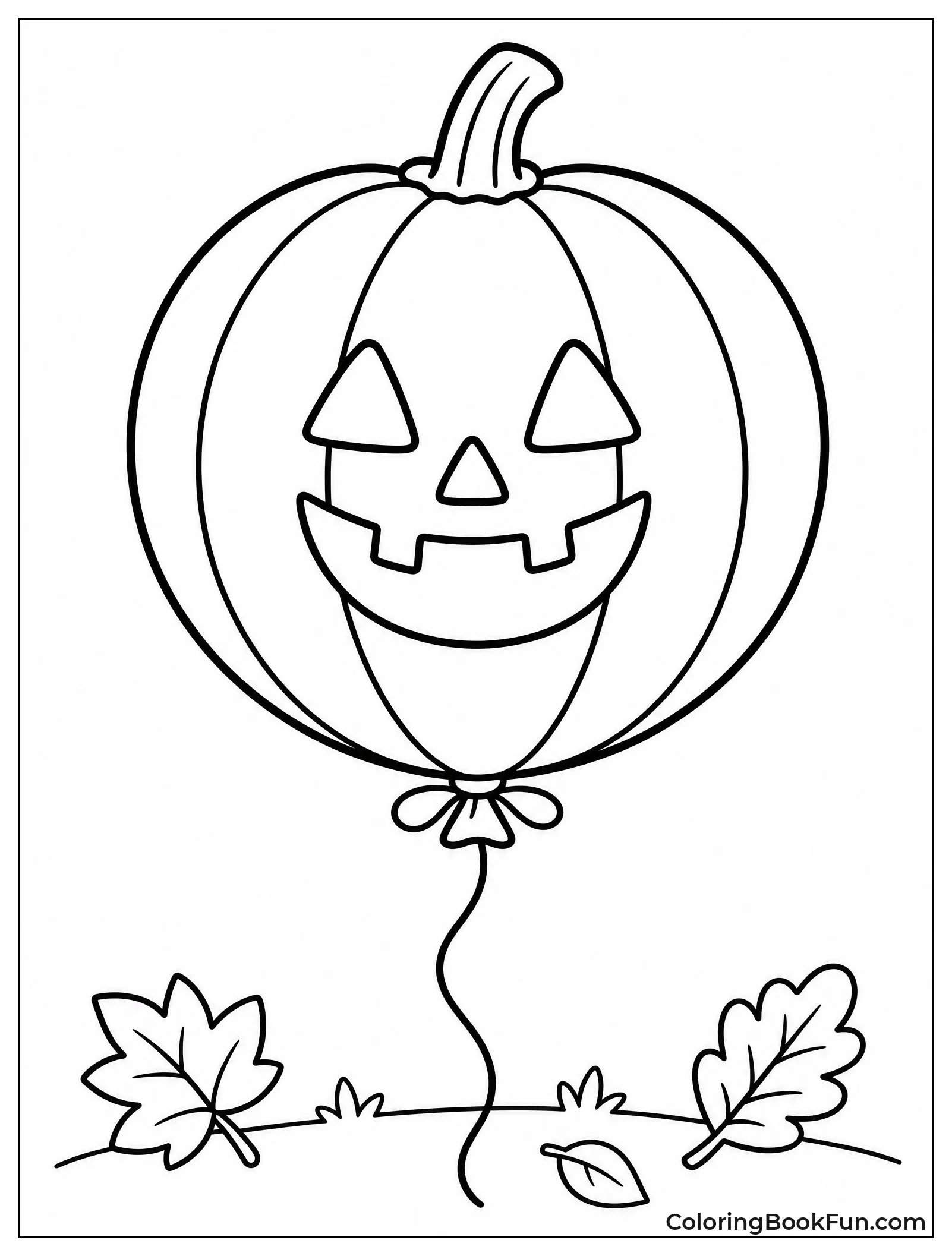 Pumpkin Shaped Balloon for Fall
