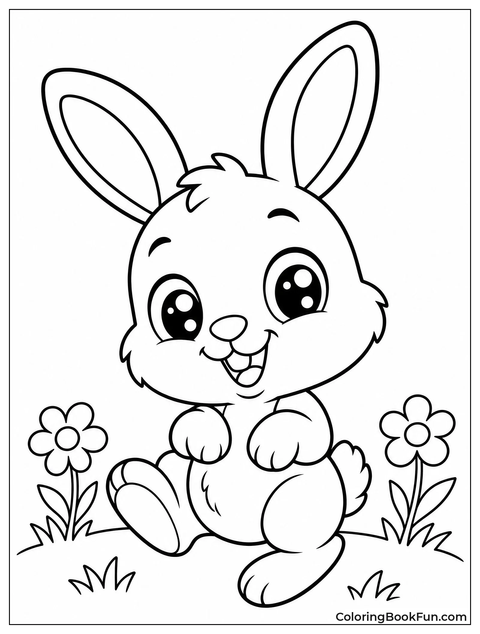 Cute Kawaii Bunny Face