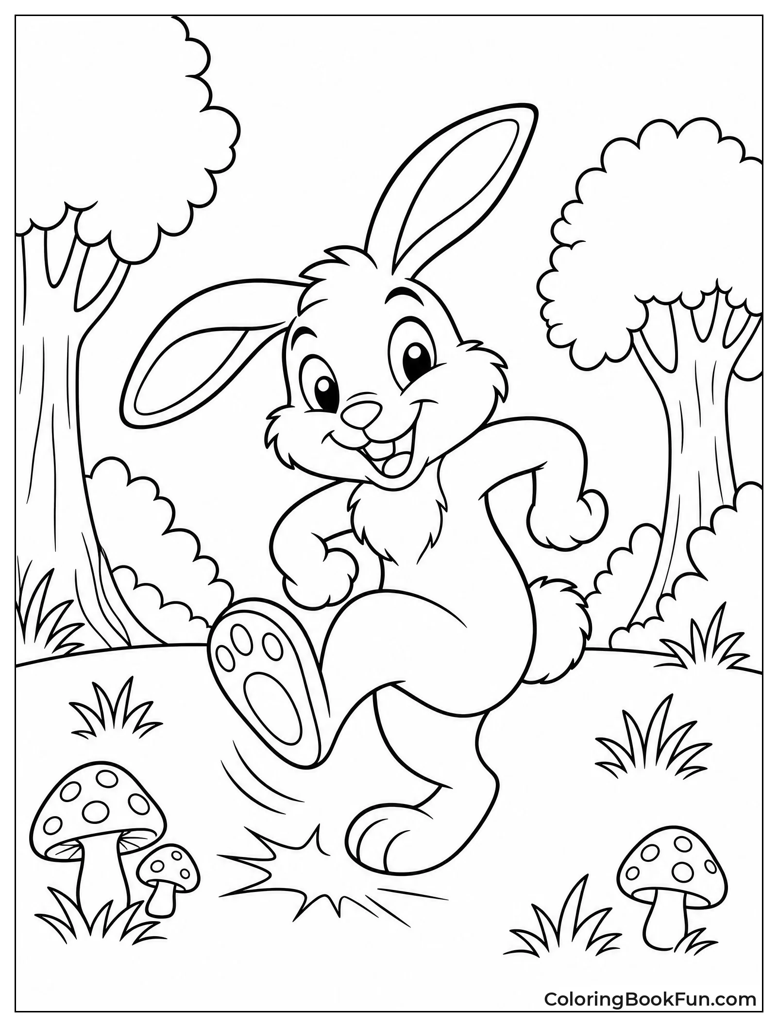 Rabbit Thumping Its Foot