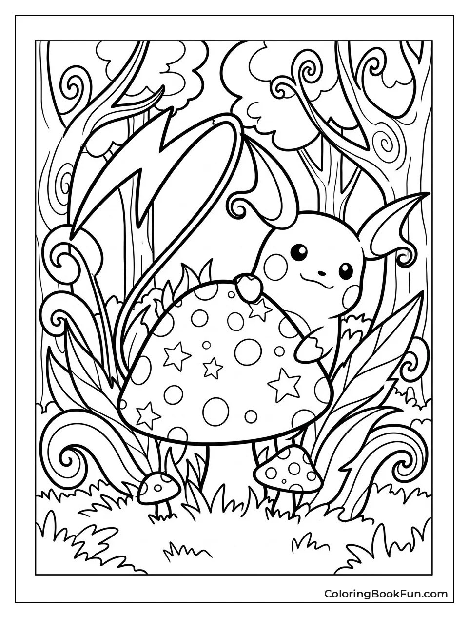 Raichu in Magical Forest Home