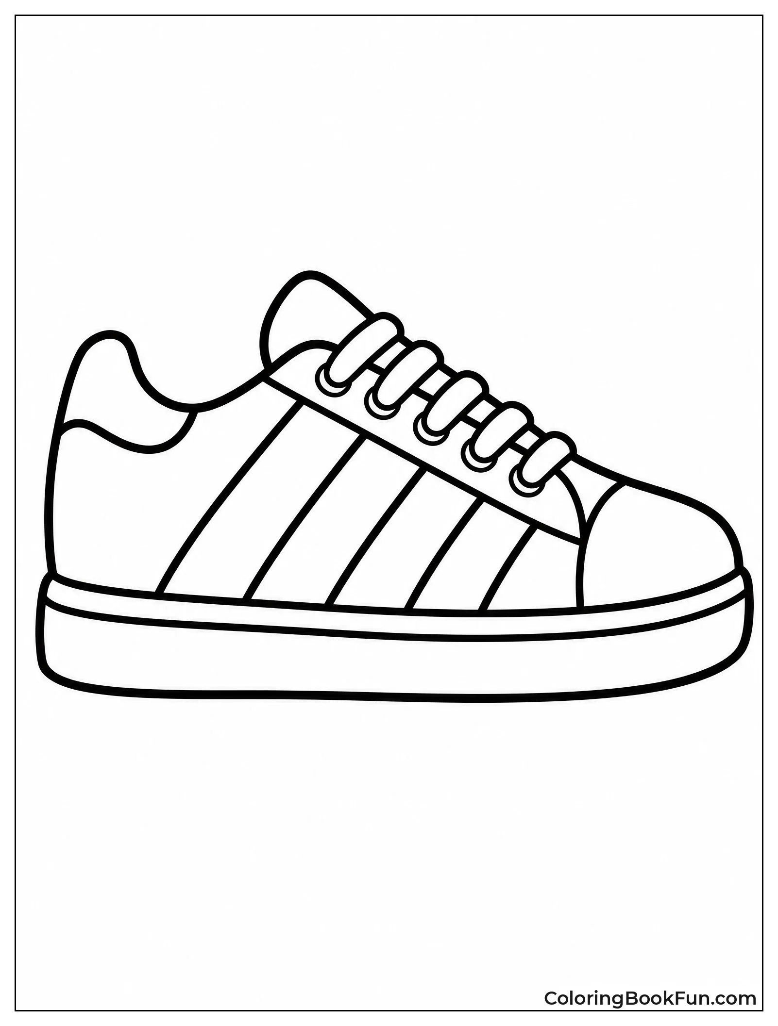 Sneaker with Colorful Rainbow Stripes