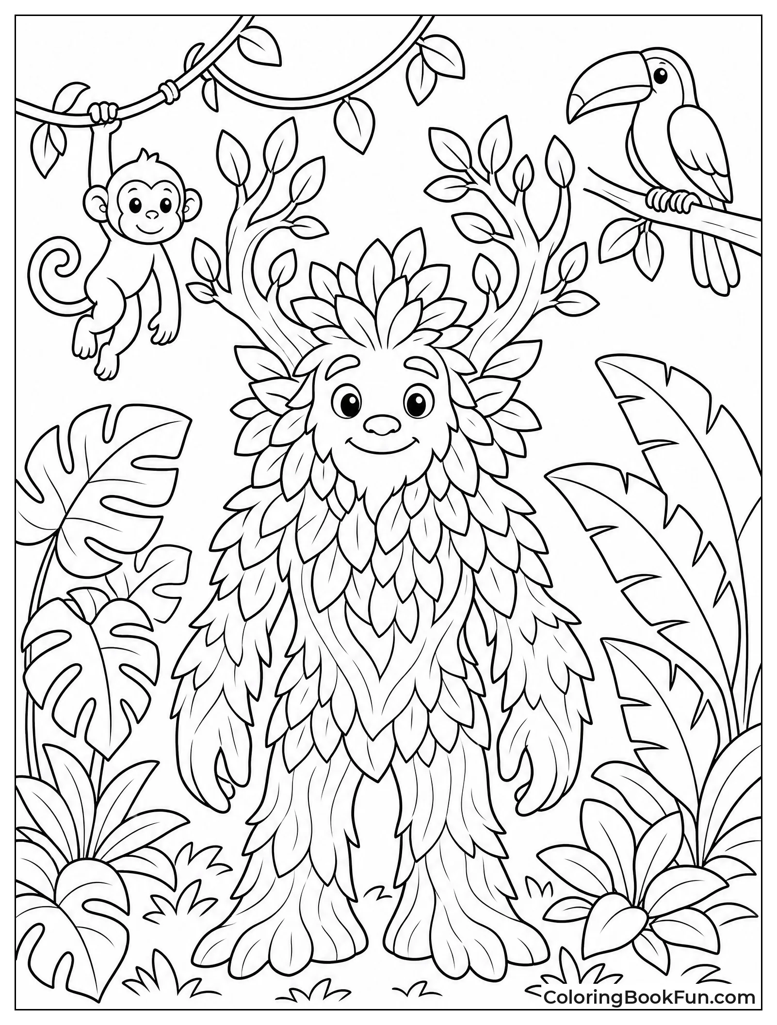 Tree Spirit in Rainforest