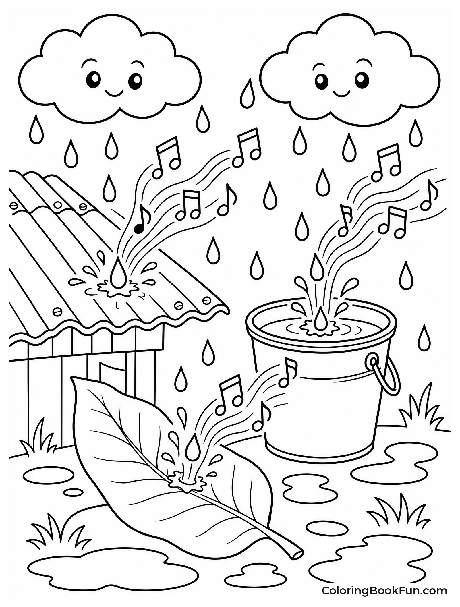 Raindrops Make Music on Surfaces