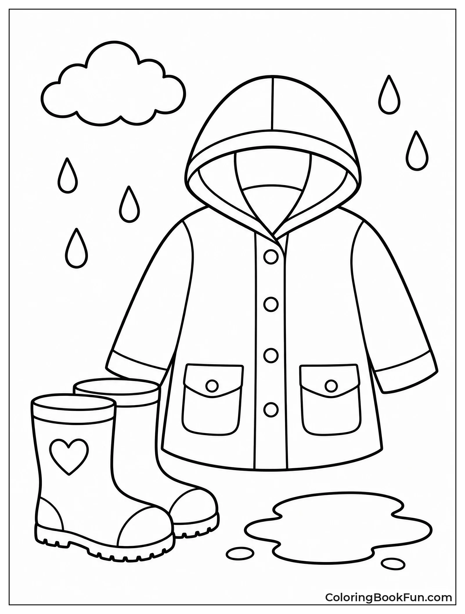 Colorful Boots and Raincoat Ready