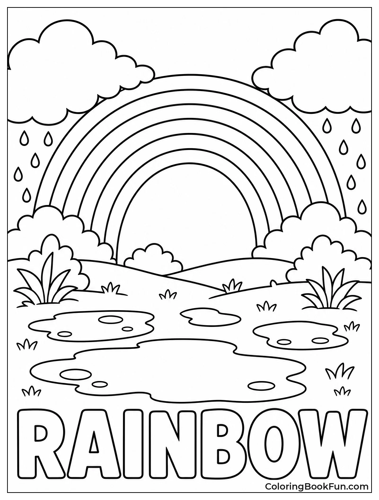 Rainbow Shows After Stormy Rain