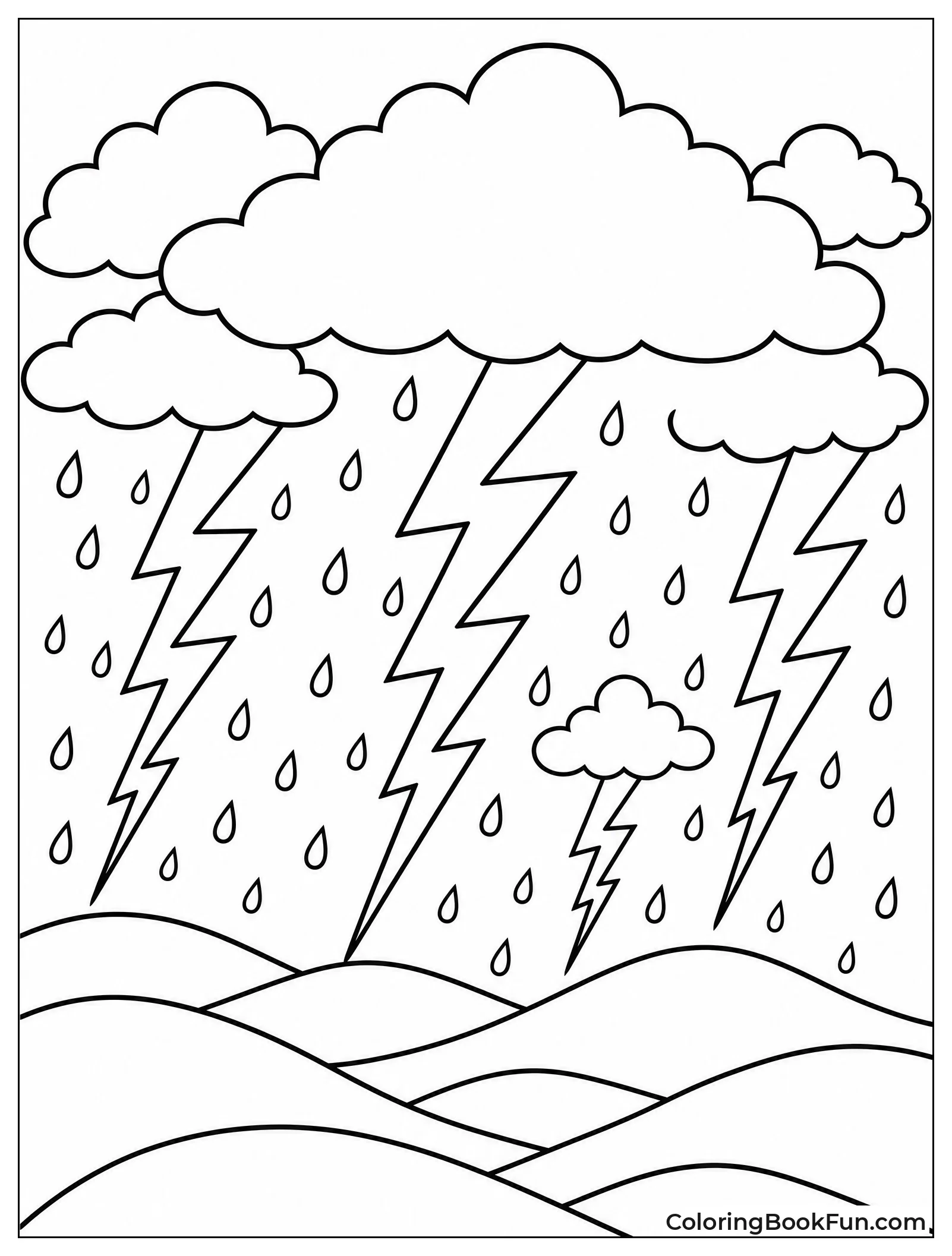 Lightning Bolts Light Up Sky