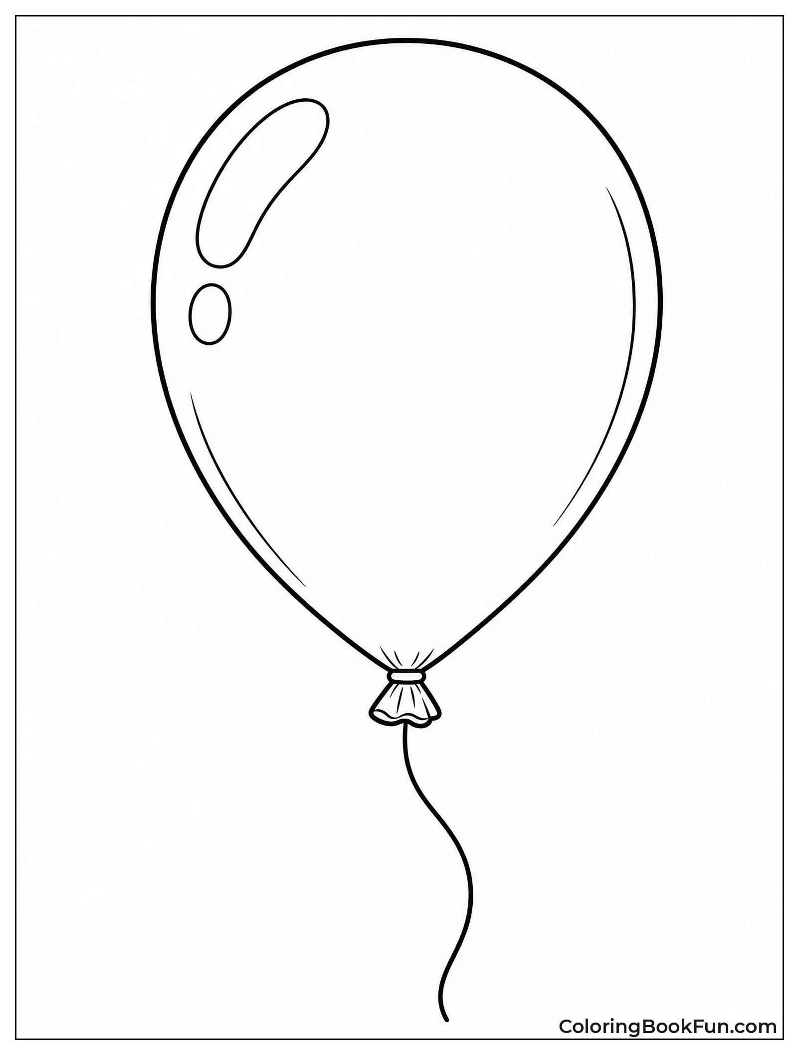 Shiny Balloon with Light Reflections