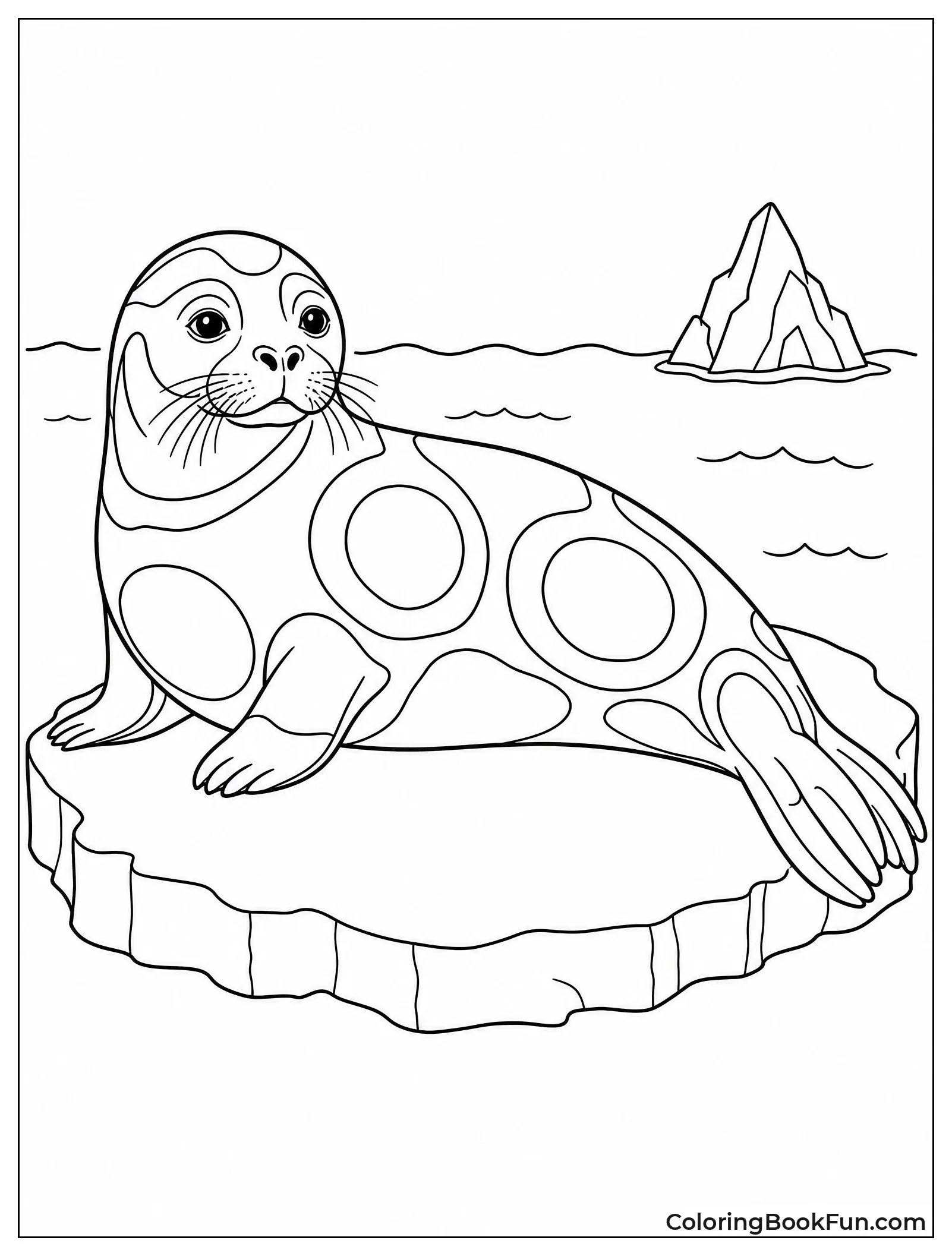 Ribbon Seal With Bold White Rings