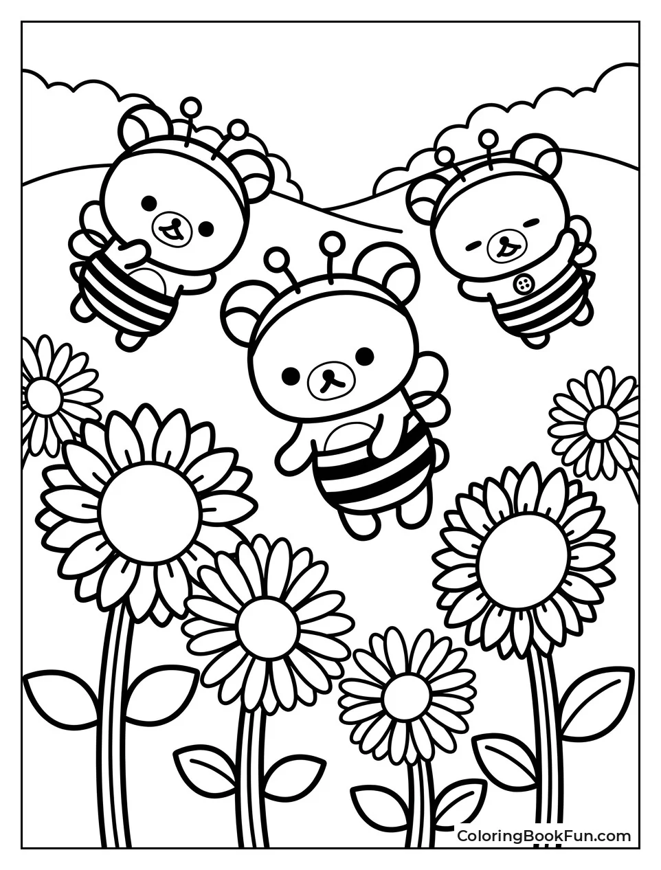 Wearing Bee Costumes in the Garden