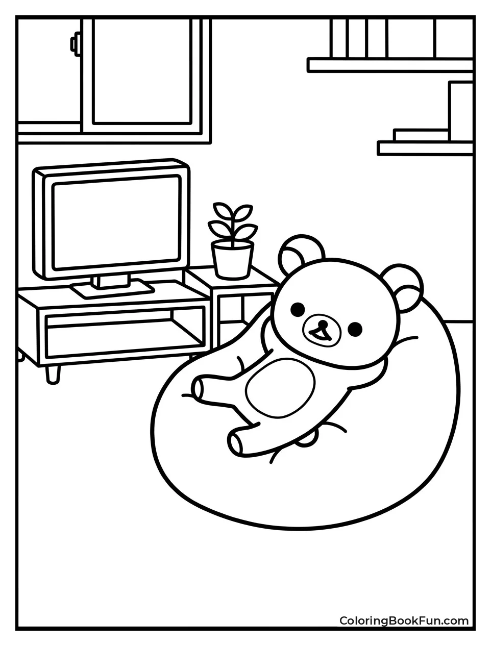 Relaxing in the Cozy Living Room