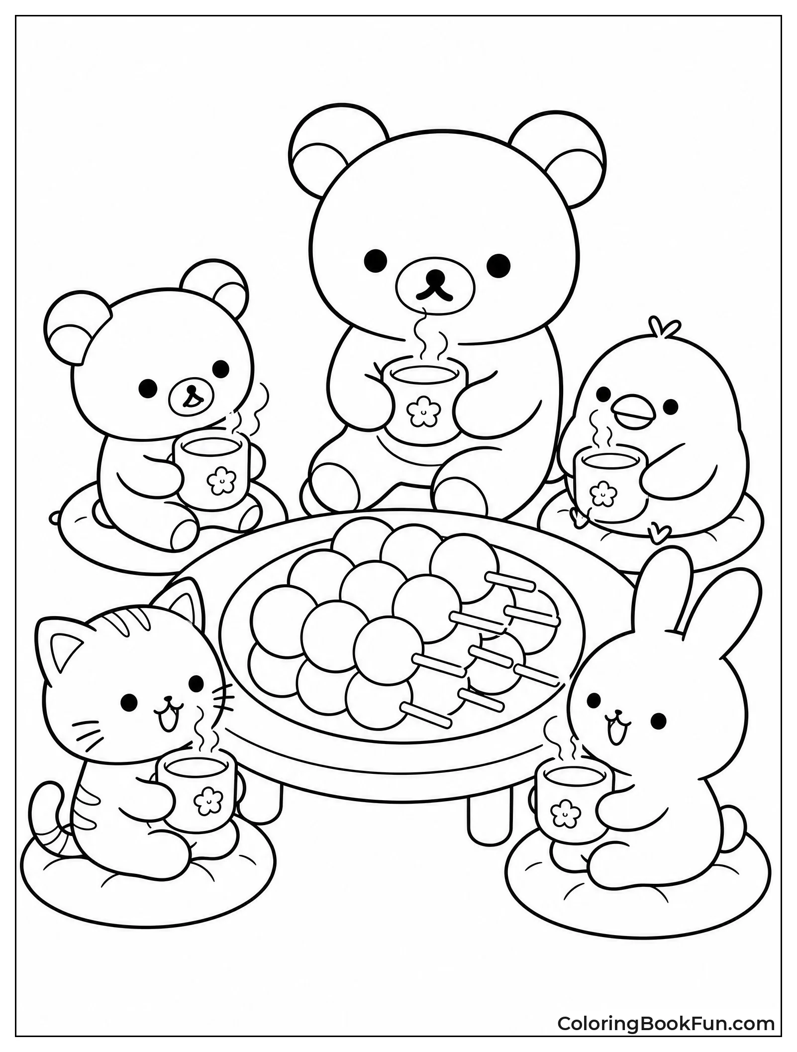 Sharing a Big Dango Feast