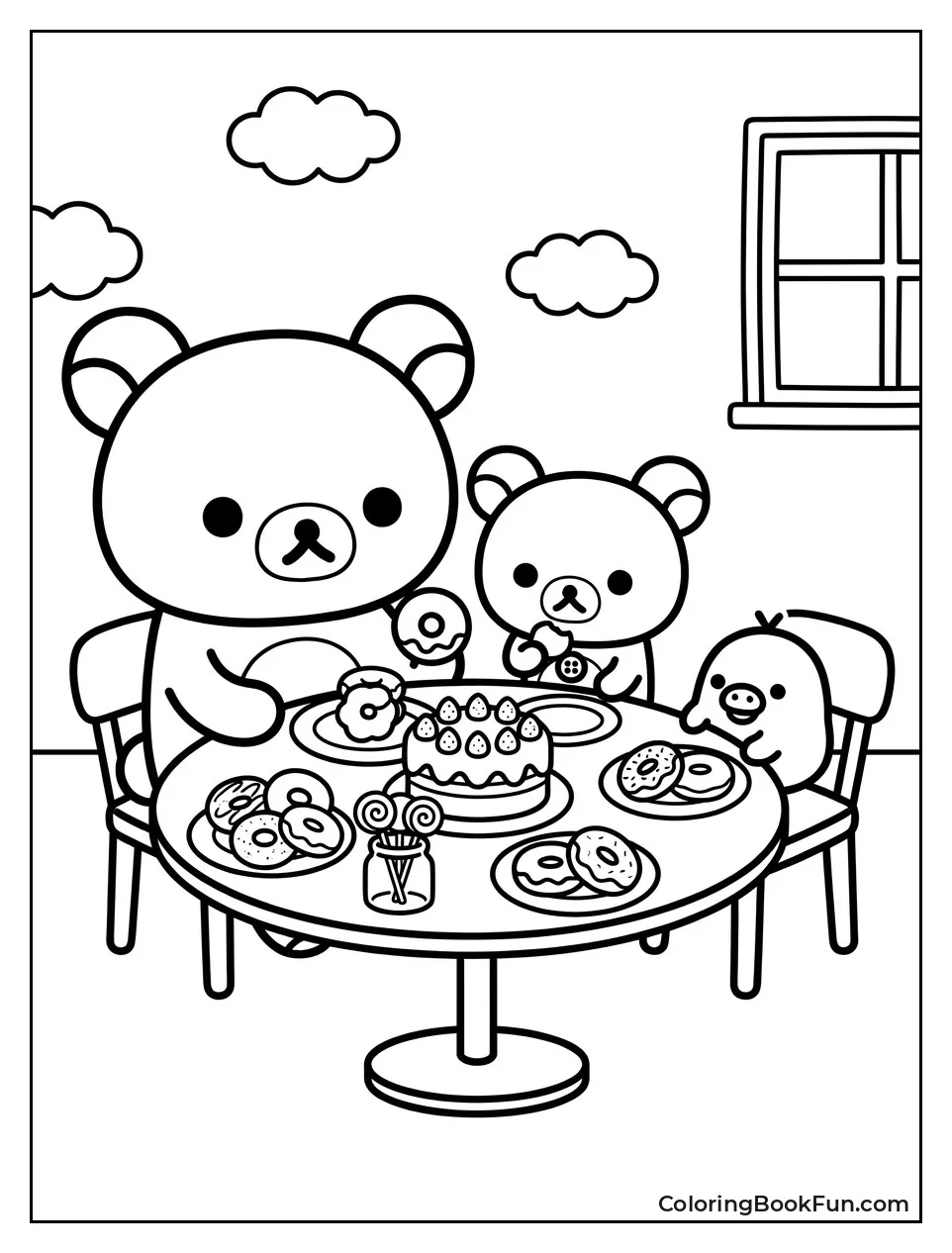 Sharing a Table of Sweet Desserts