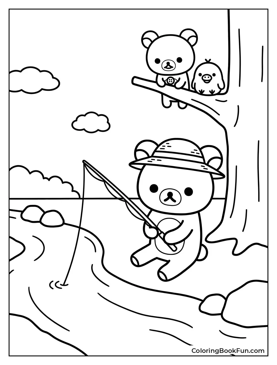 Fishing by the Peaceful River