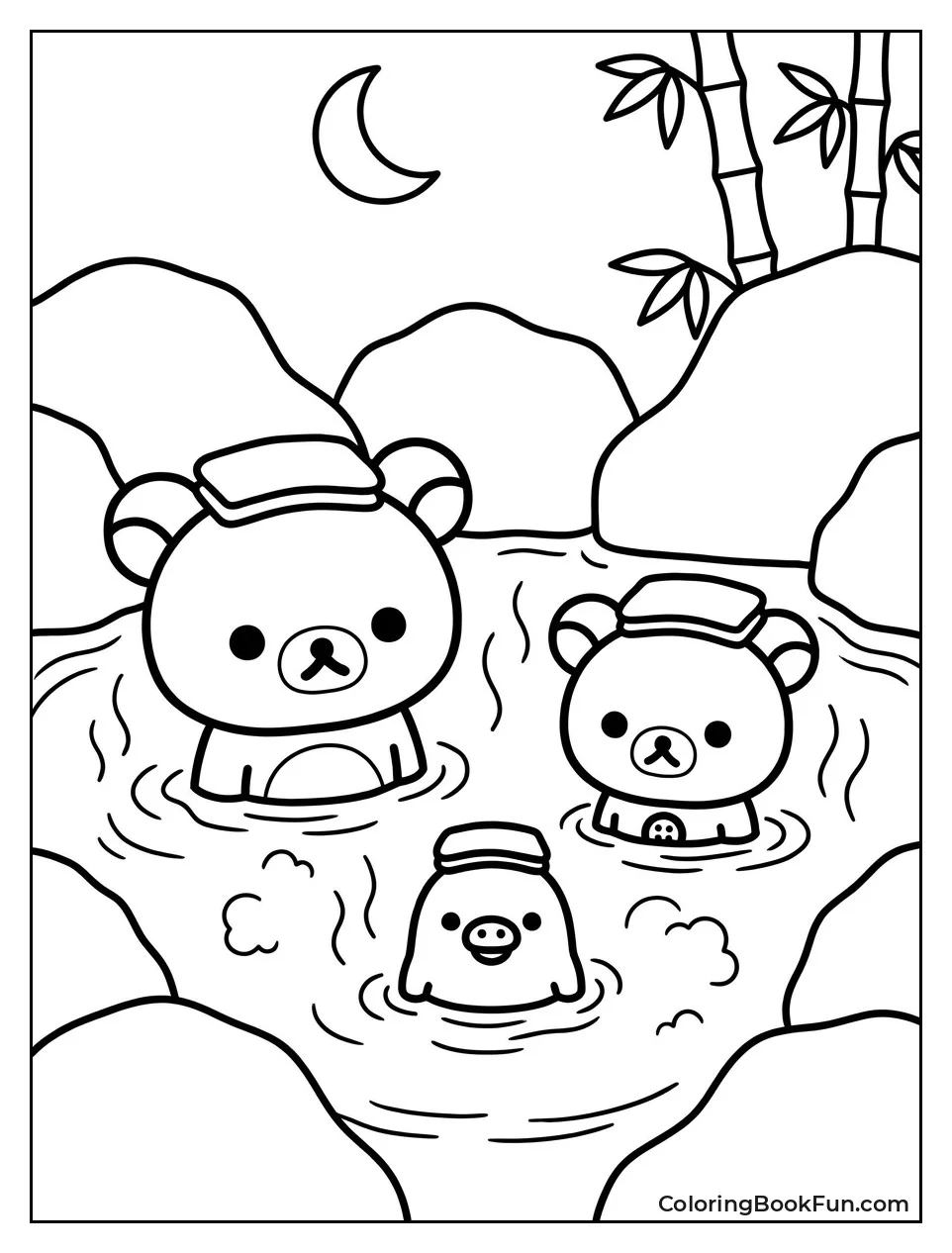 Relaxing in the Outdoor Hot Springs