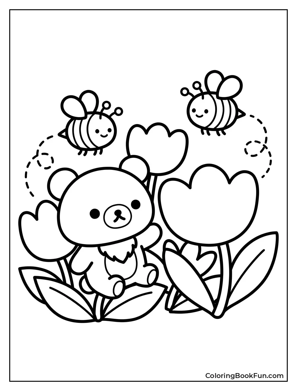 Buzzing Around Flowers with Chairoikoguma