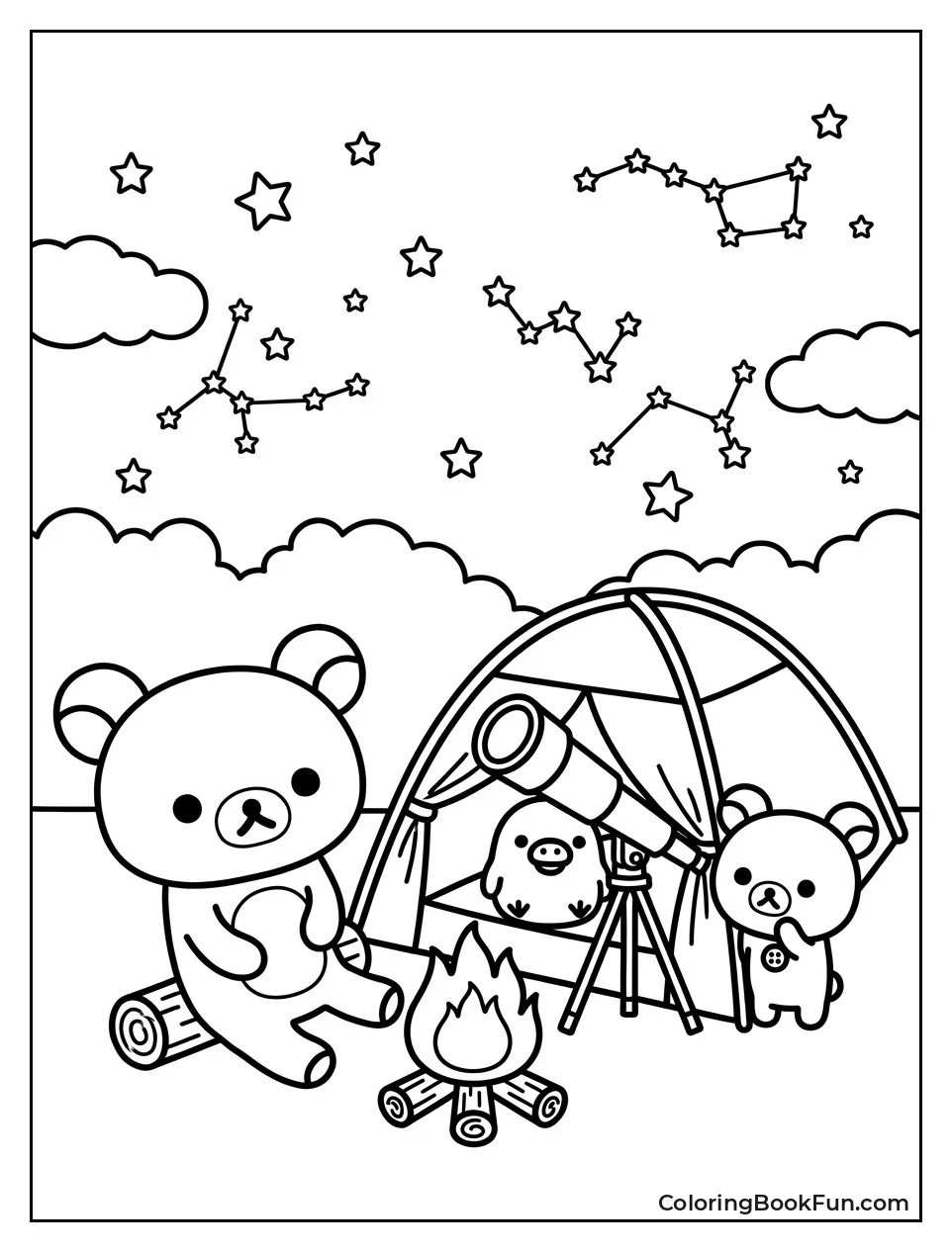 Stargazing by the Campfire