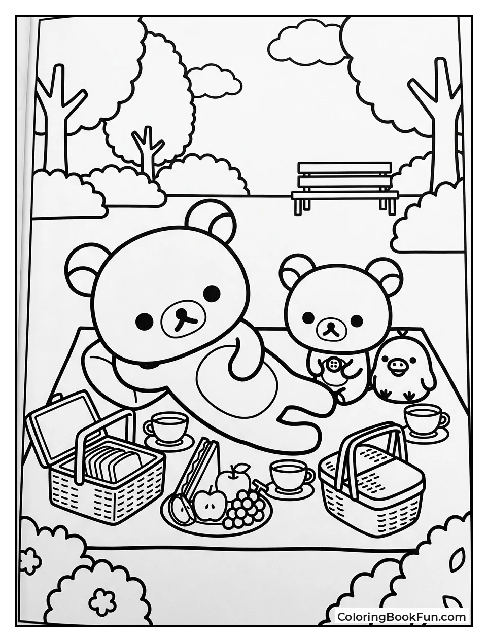 Having a Relaxing Park Picnic