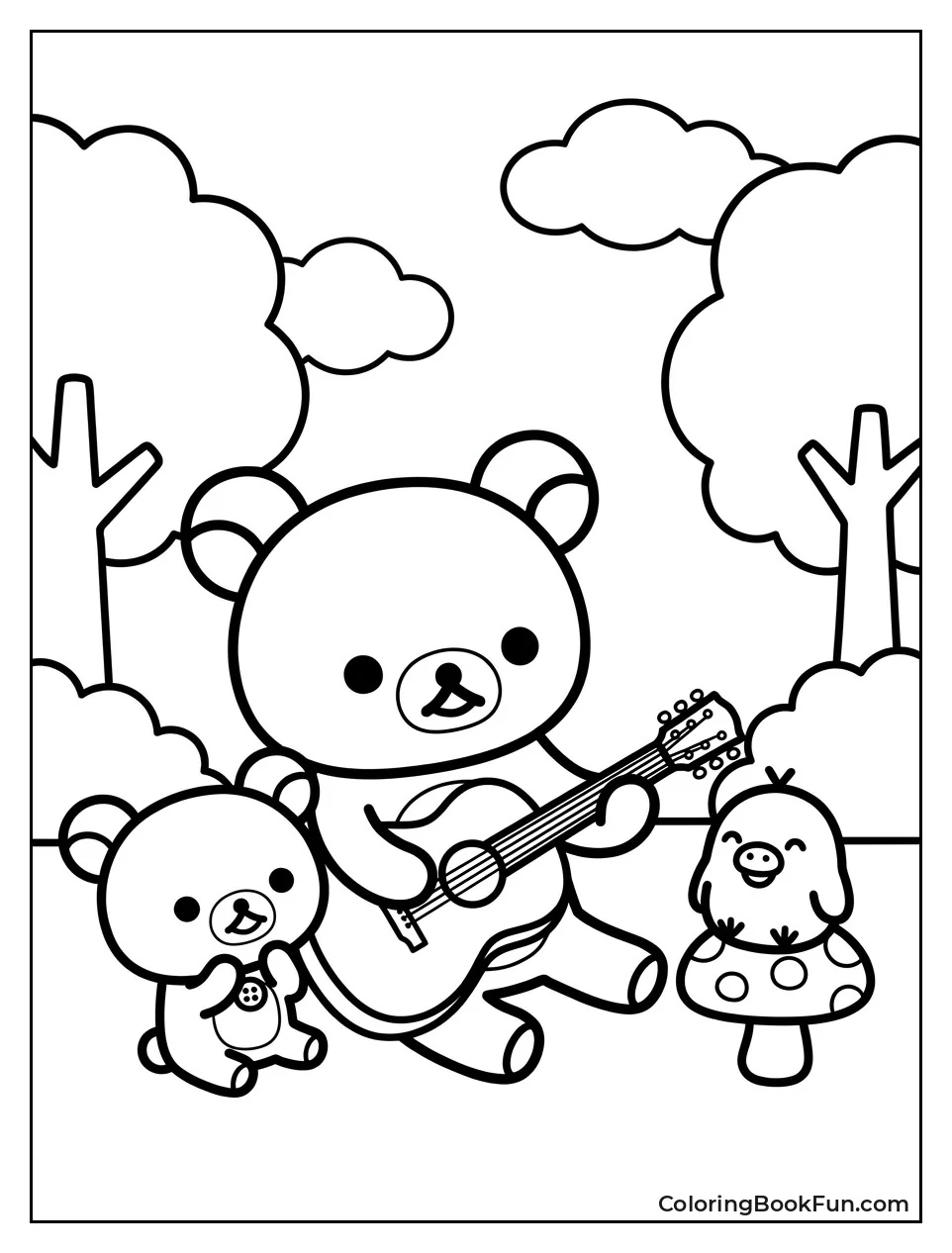 Playing Guitar for Happy Friends