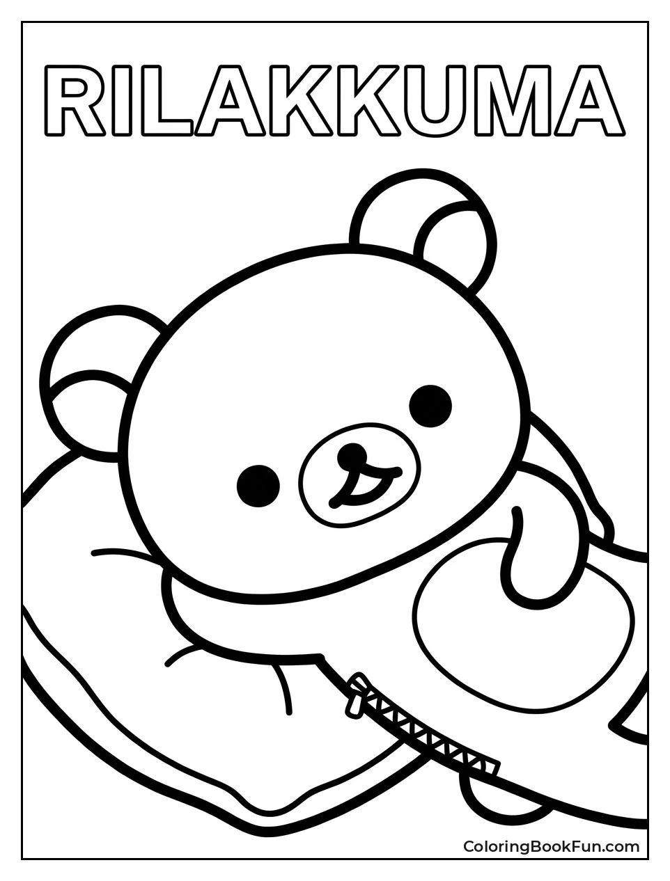 Relaxed Rilakkuma Close Up Portrait