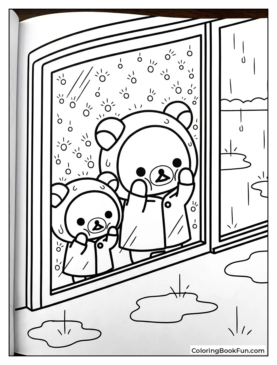 Watching Raindrops from the Window
