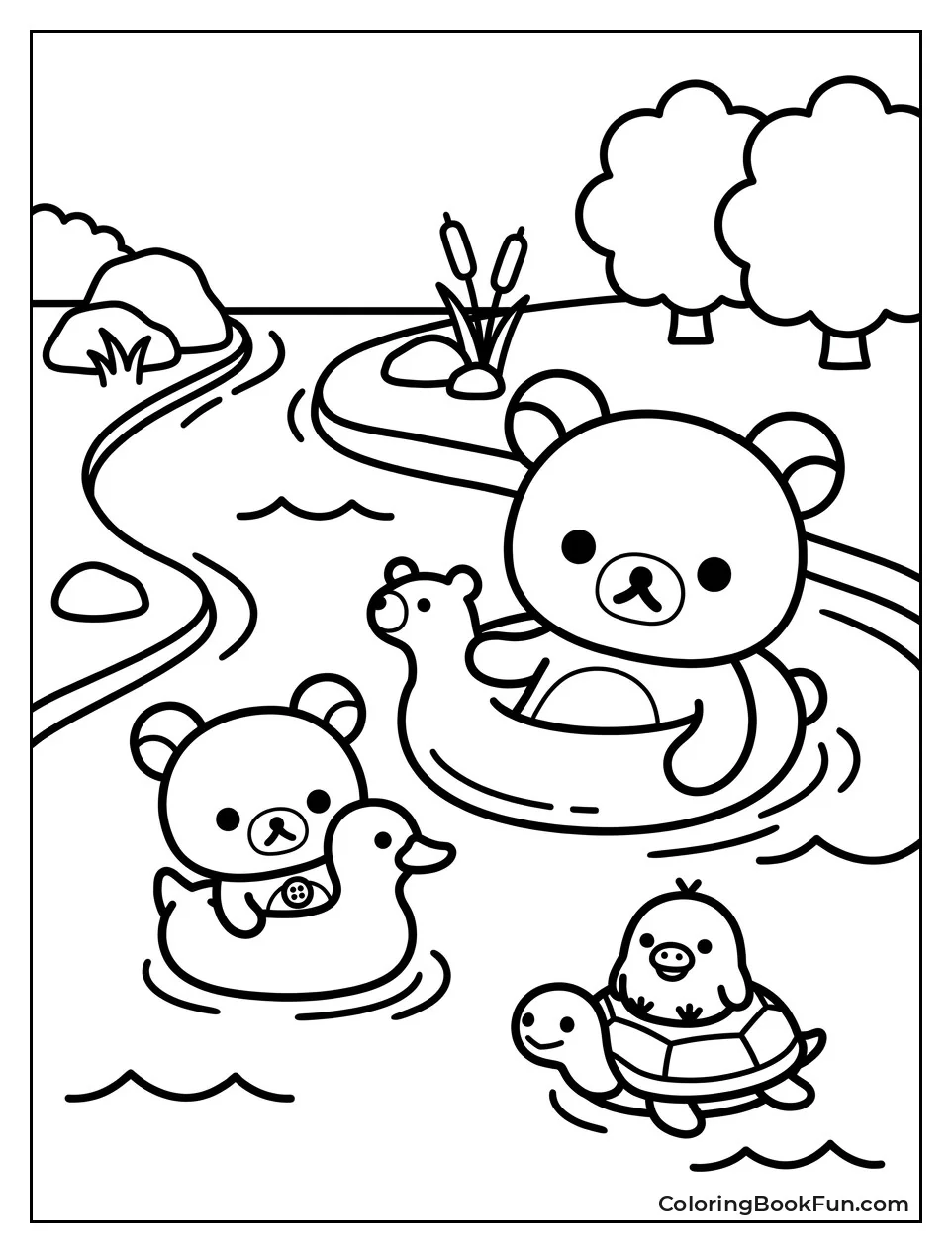 Floating Down the River in Floaties