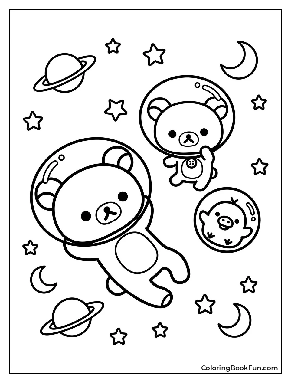 Floating in Space Among the Stars