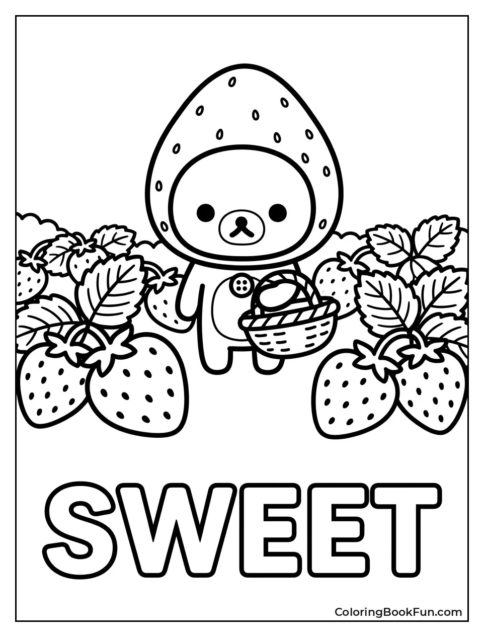 Picking Oversized Strawberries in the Field