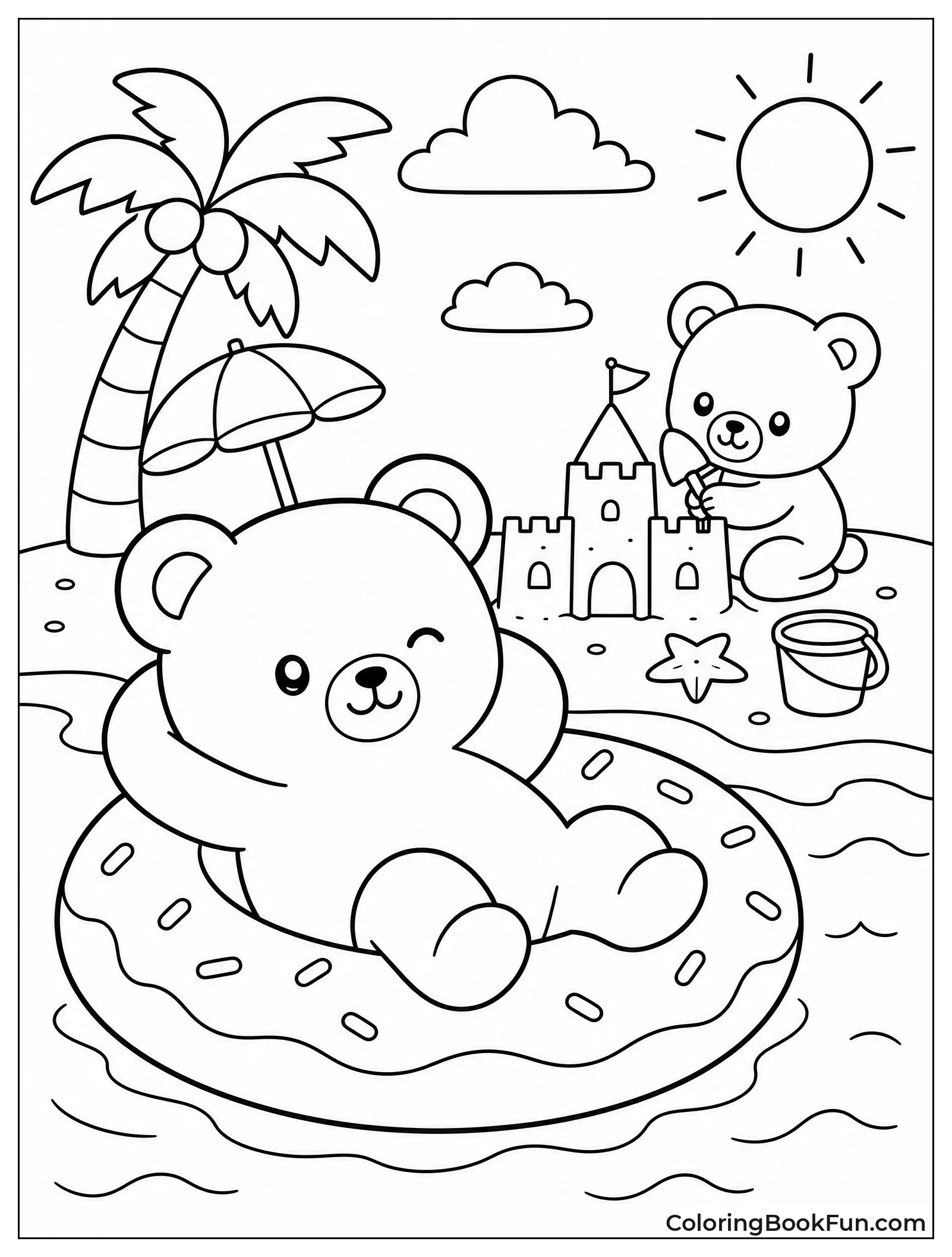Building a Sandcastle at the Beach