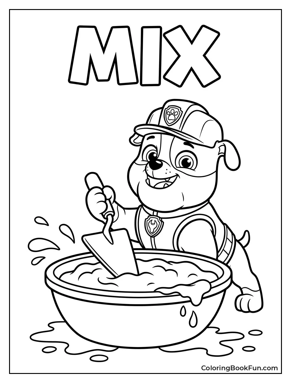 Mix Stirs Cement Mix