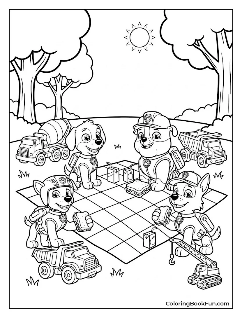Crew Enjoys Picnic Together