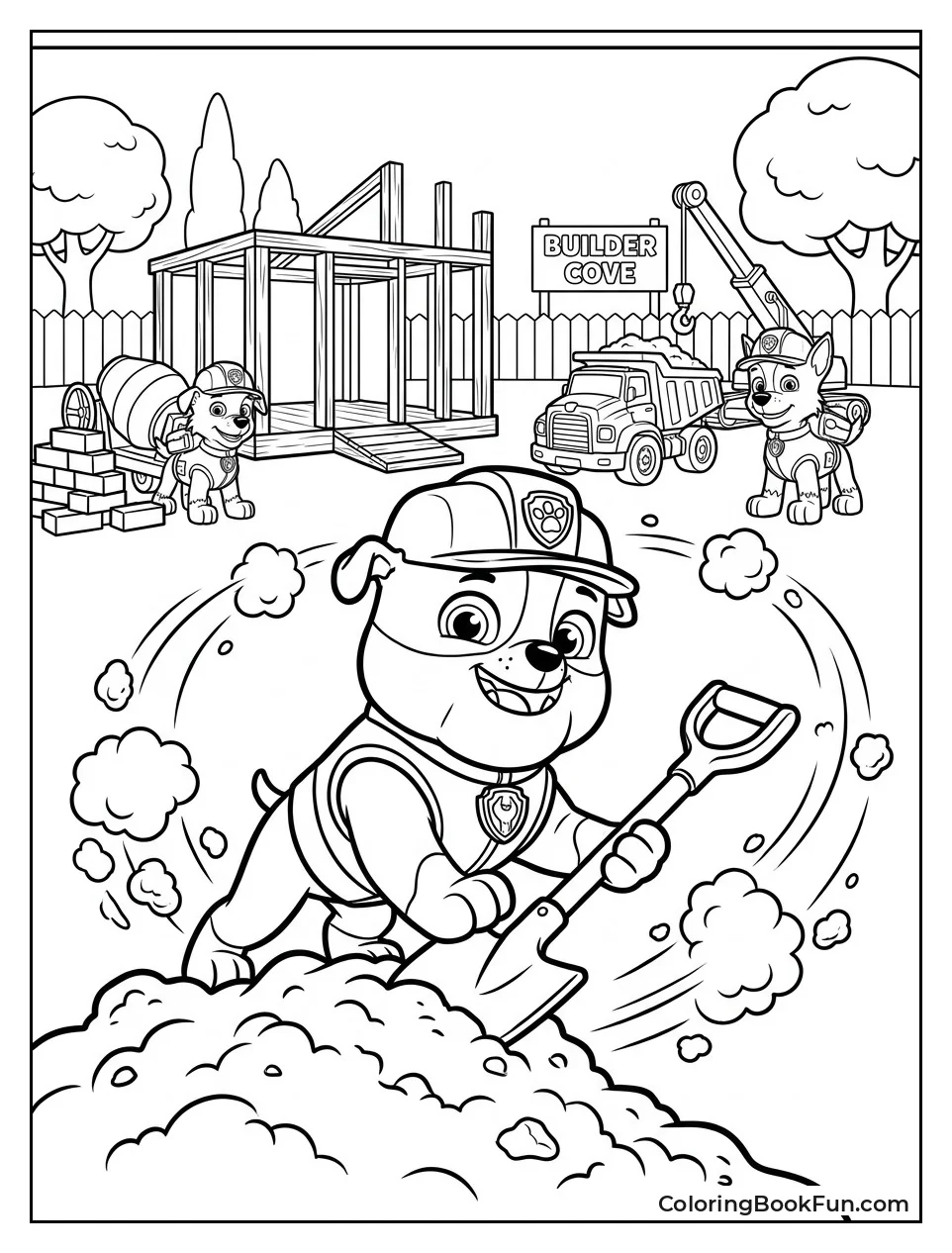 Rubble Digs Big Hole
