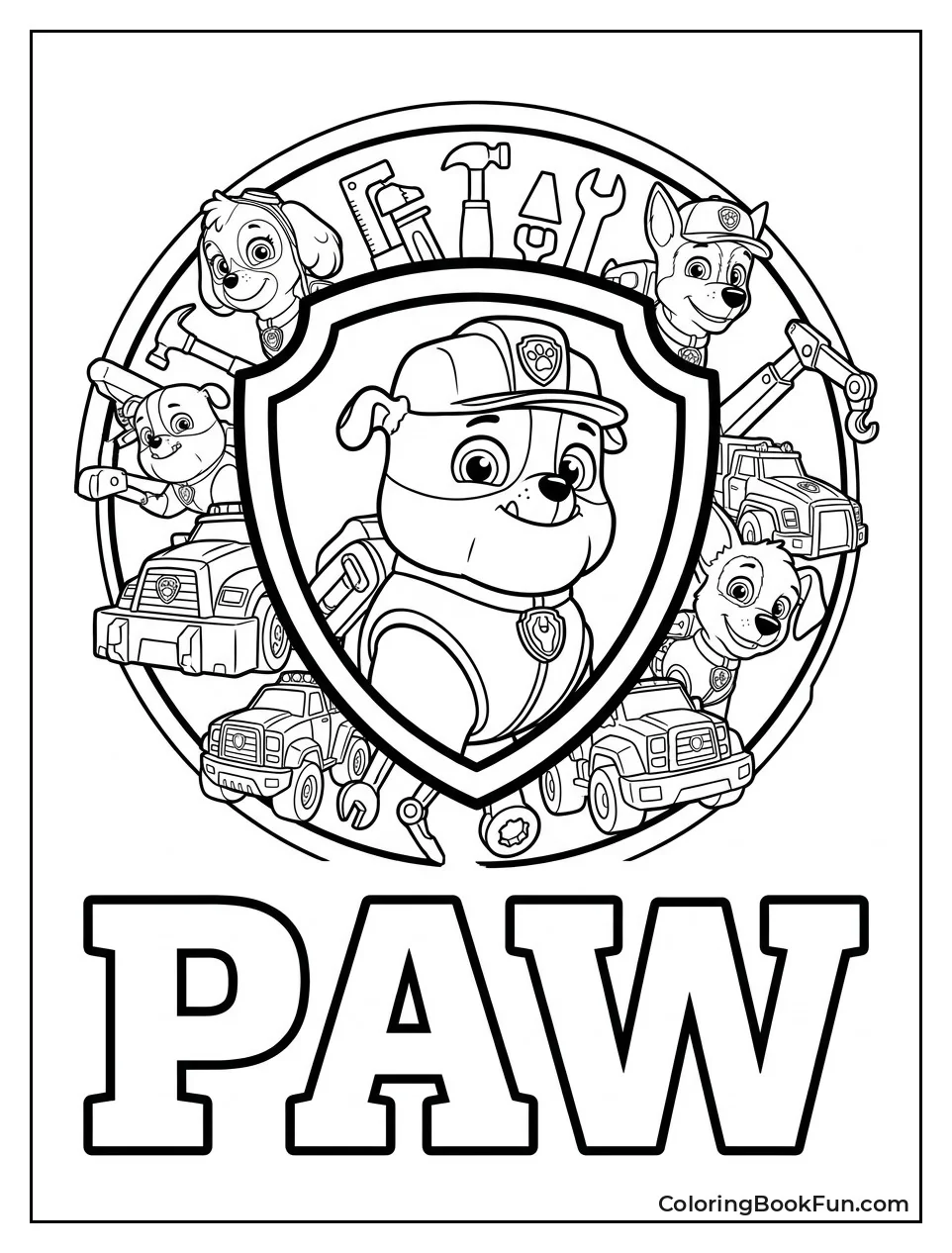Color The Shield Logo