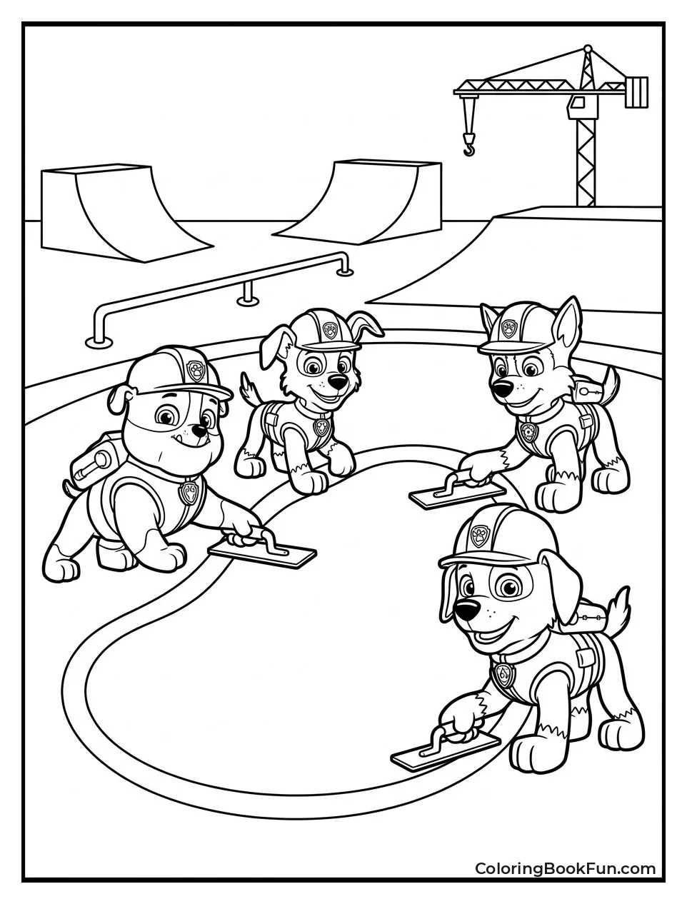 Pups Build New Skate Park