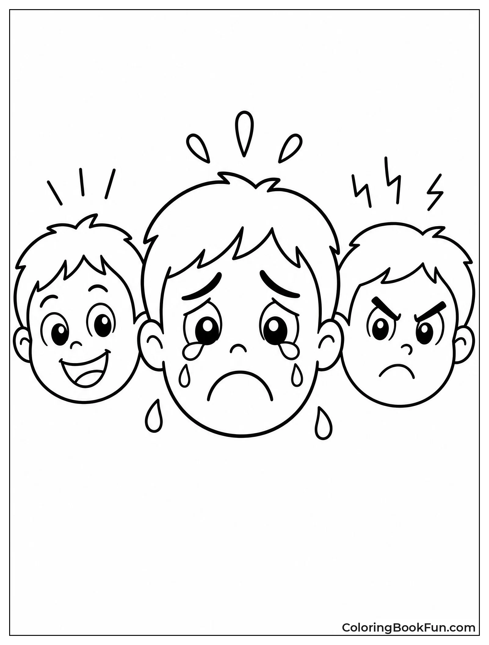 Coloring the Sad Face