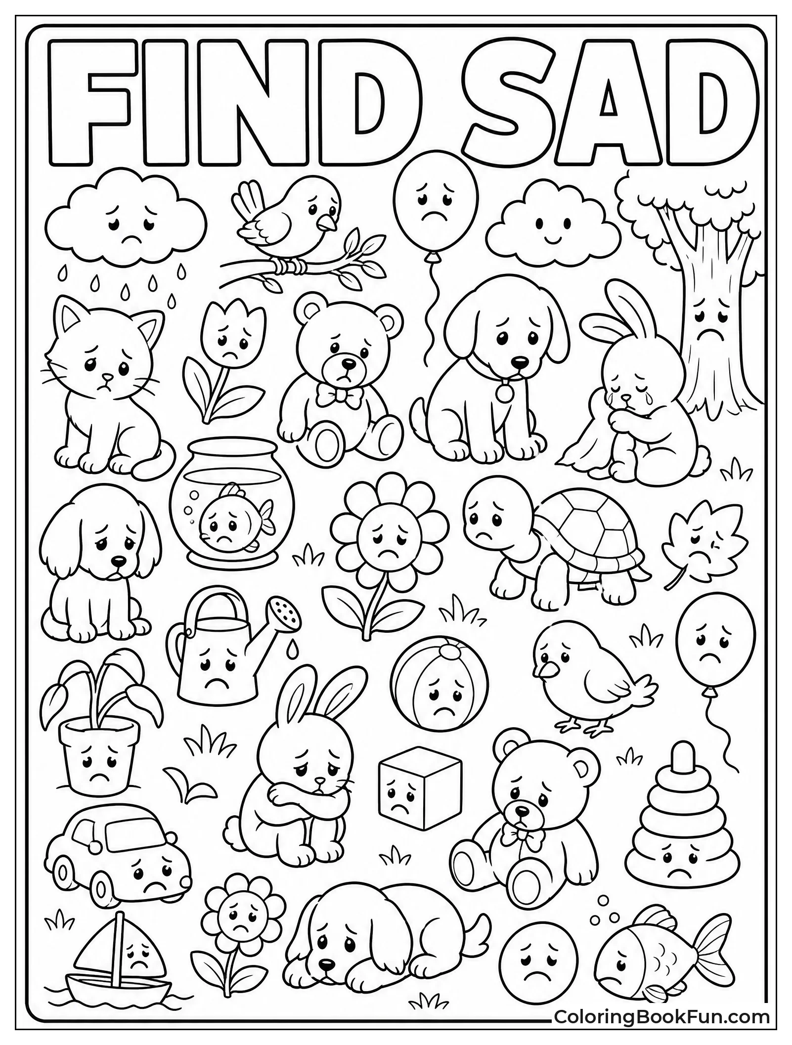 Finding Hidden Sad Faces