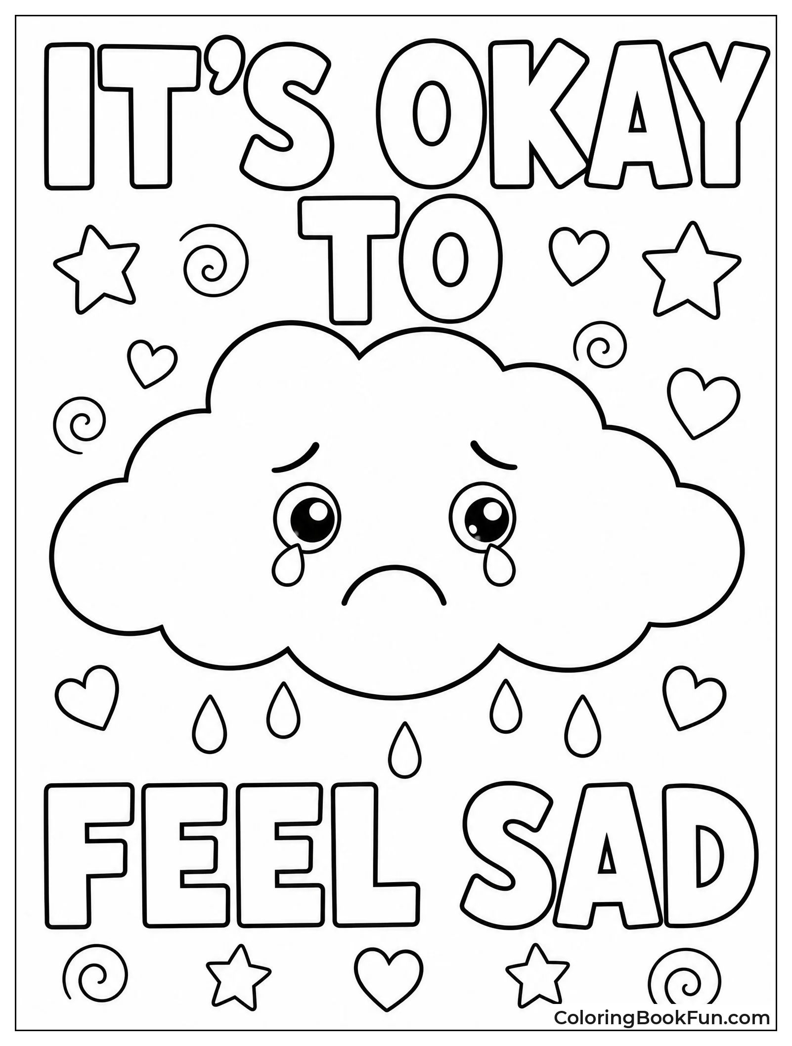 Sad Cloud Feelings Poster