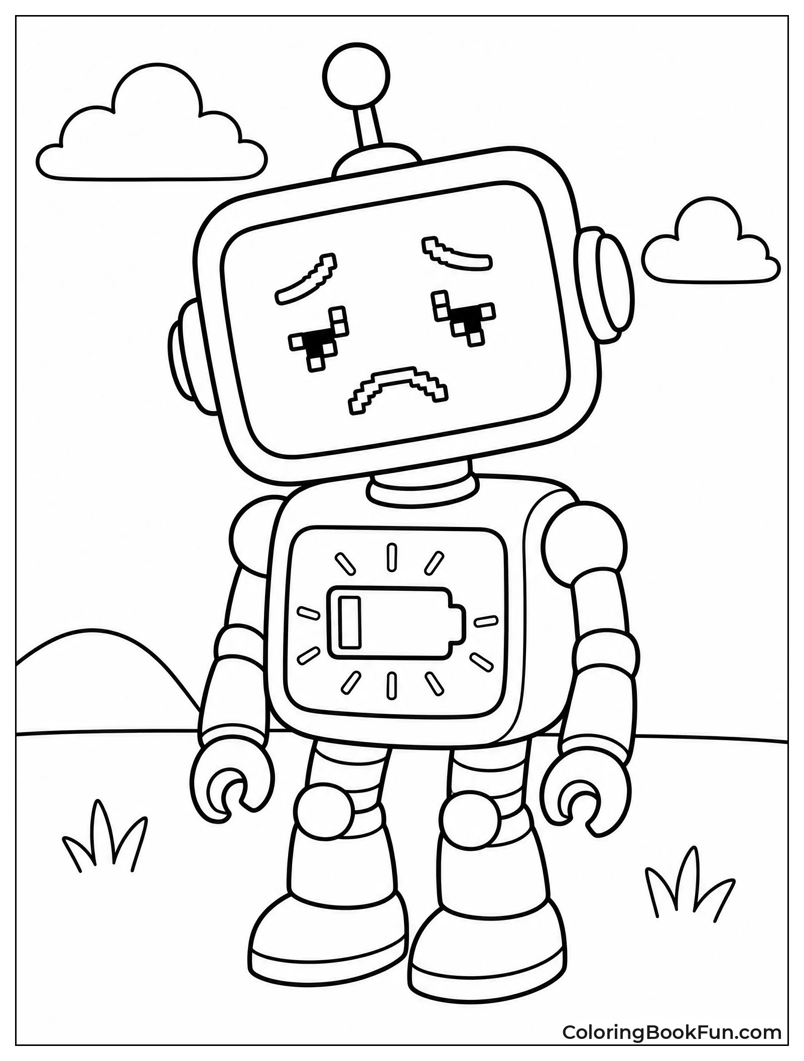 Robot with Low Battery