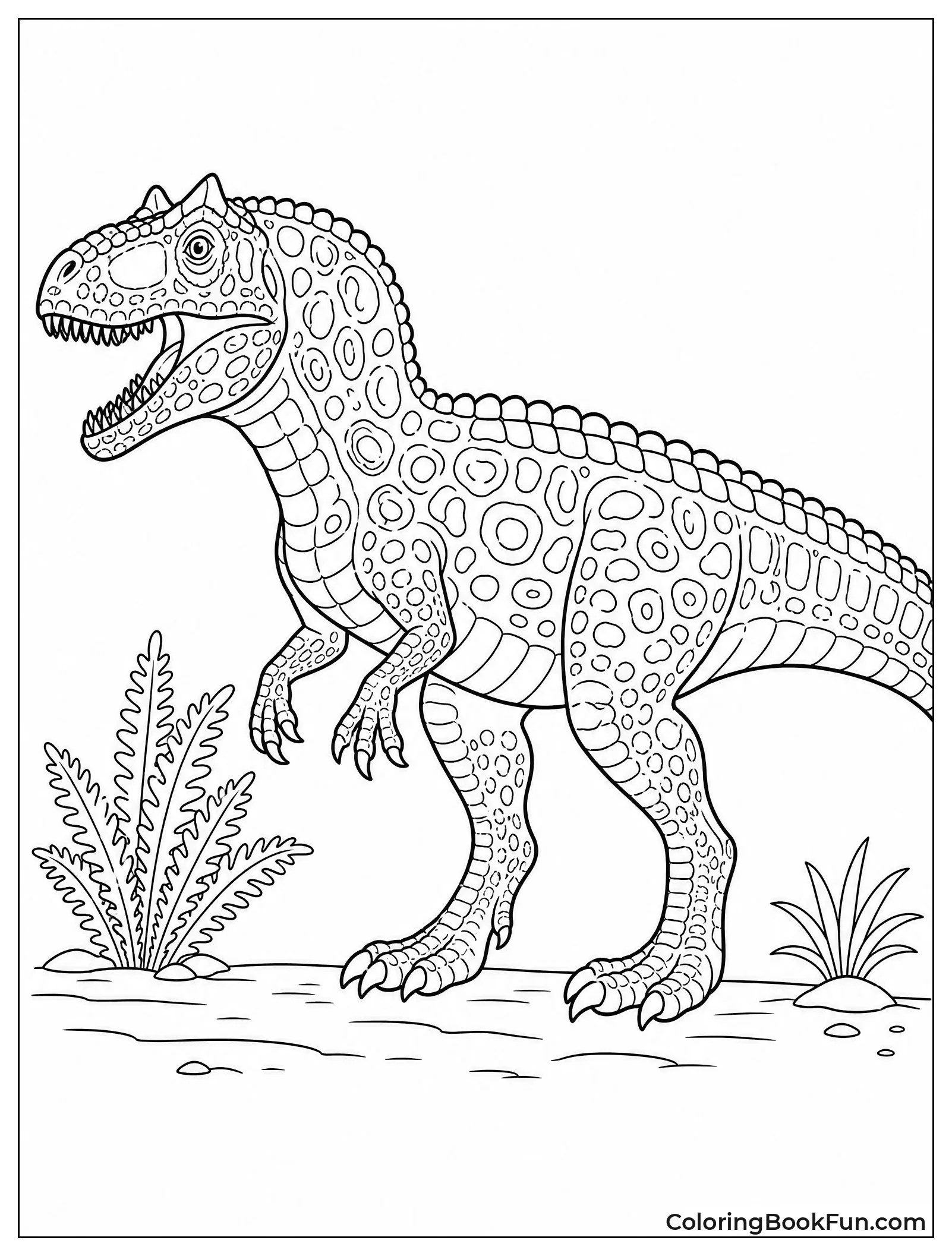 Allosaurus with Reptile Camouflage Skin