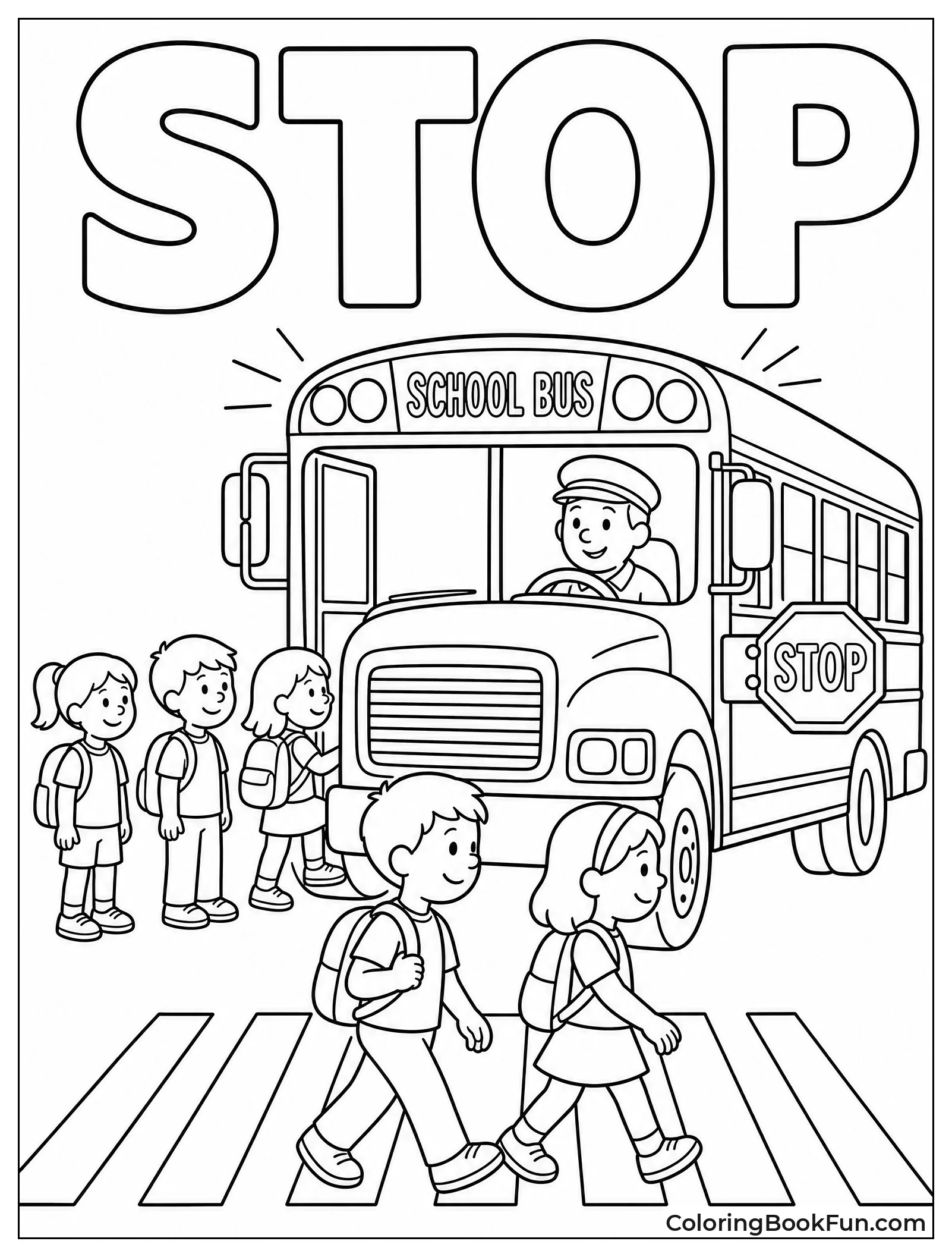 School Bus Stops For Kids